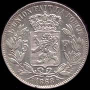 5 francs 1868