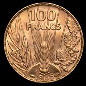 100 francs Bazor revers