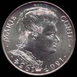 100 francs 1984 Marie Curie avers