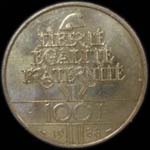 100 francs 1988 Fraternit revers