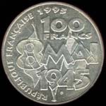 100 francs 1995 Armistice revers