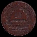 10 centimes Crs revers