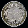 1 franc Louis Philippe I type Domard tte laure revers