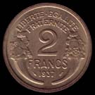 2 francs Morlon Lourde revers