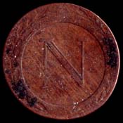 5 centimes Napoleo Ier Strasbourg avers