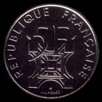 5 francs 1989 Tour Eiffel avers