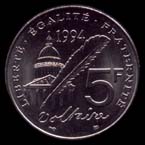 5 francs Voltaire revers