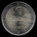2 euro comemorativa Luxemburgo 2016