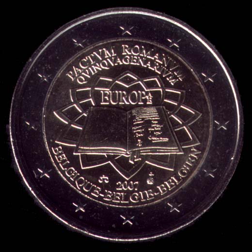 2 euro conmemorativos 2007 Bélgica