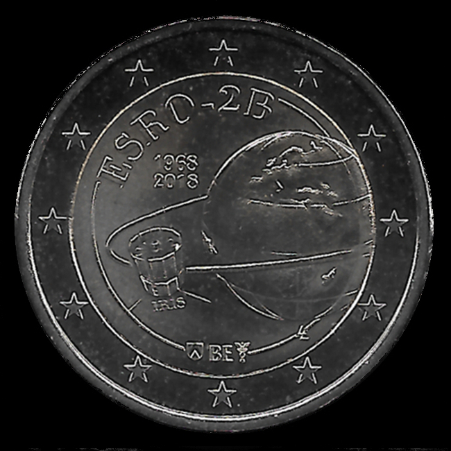 2 euro comemorativa Bélgica 2018