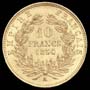 10 francs Napolon III tte nue petit module revers