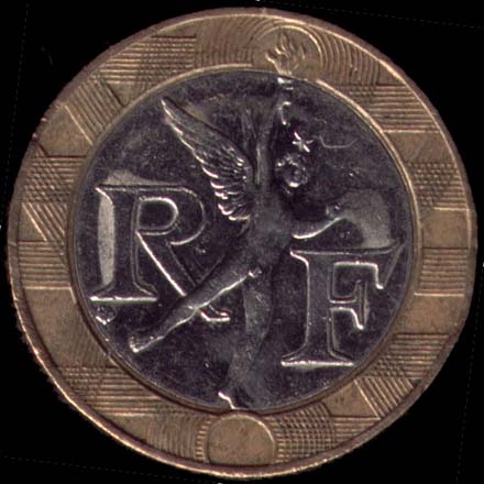 Pièce de 10 Francs français type Génie de la Bastille avers
