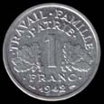 1 franc Francisque lourde revers
