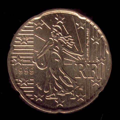 20 céntimos euro Francia