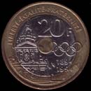 20 francs Pierre de Coubertin revers