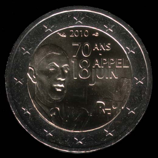 2 Euro Commemorative of France 2010