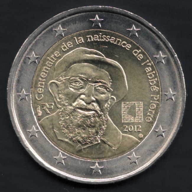pièces de monnaie en euro de la France 2012