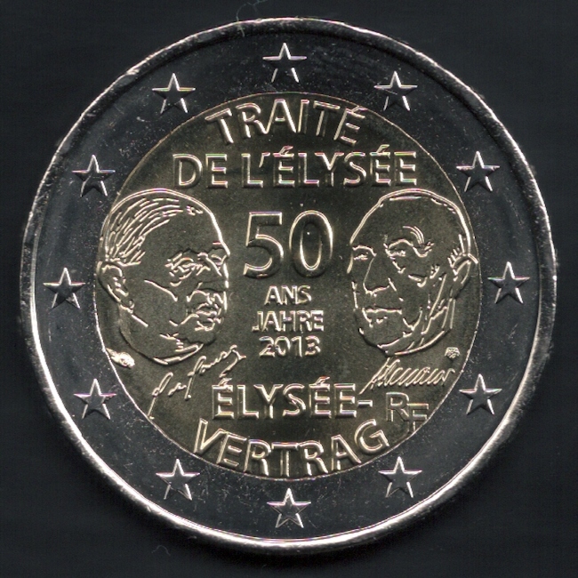 2-Euro-Gedenkmünzen Frankreich 2013