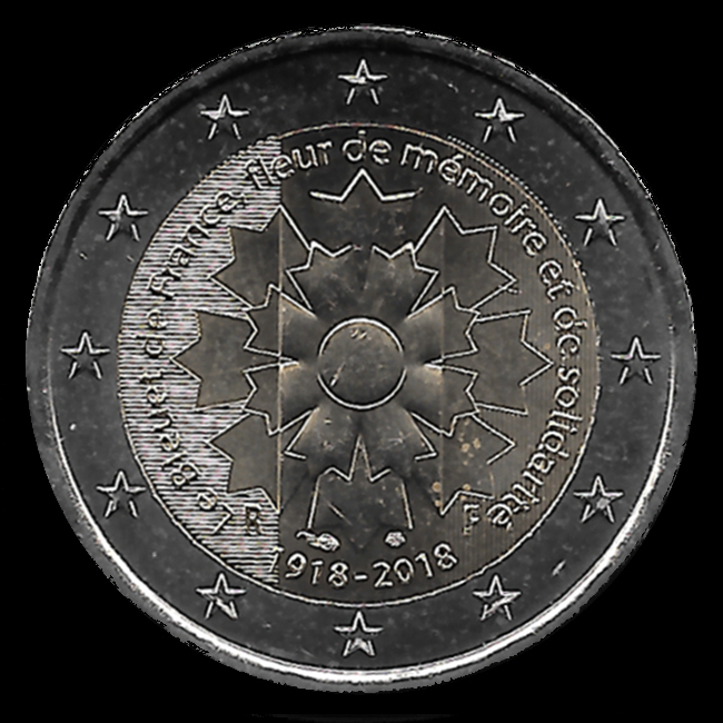 2-Euro-Gedenkmünzen Frankreich 2018