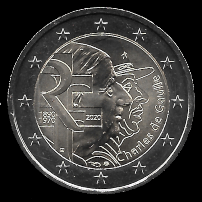 2 euro comemorativa França 2020