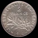 2 francs 1914