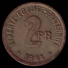 2 francs 1944