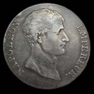 5 francs Napoléon Empereur type intermédiaire avers