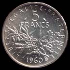 5 francs 1960