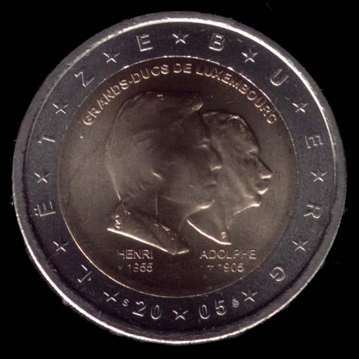 2 Euro Lussemburgo 2005