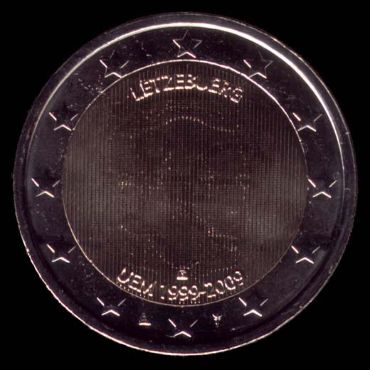 2 Euro Lussemburgo 2009