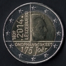 2 euro comemorativa Luxemburgo 2014