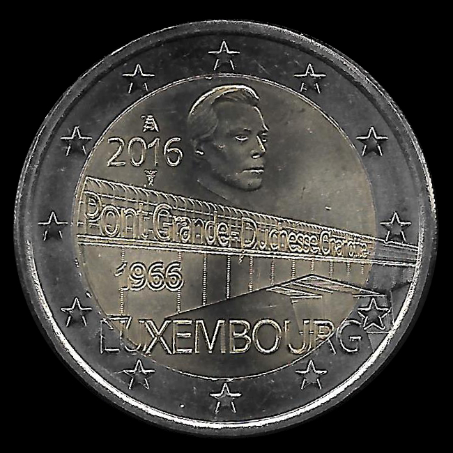 2-Euro-Gedenkmünzen Luxemburg 2016