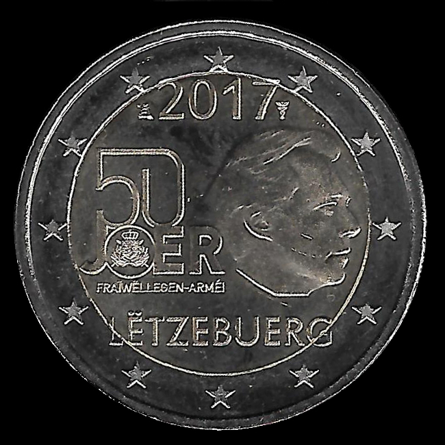 2 Euro Lussemburgo 2017