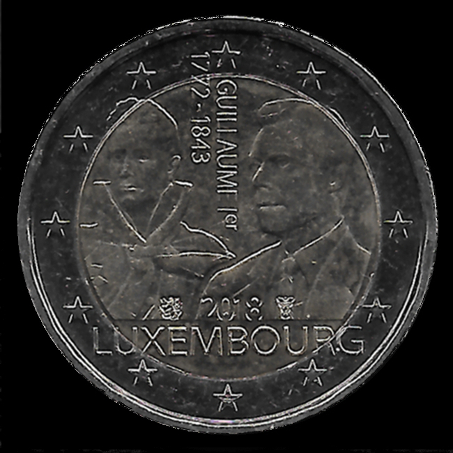 2-Euro-Gedenkmünzen Luxemburg 2018