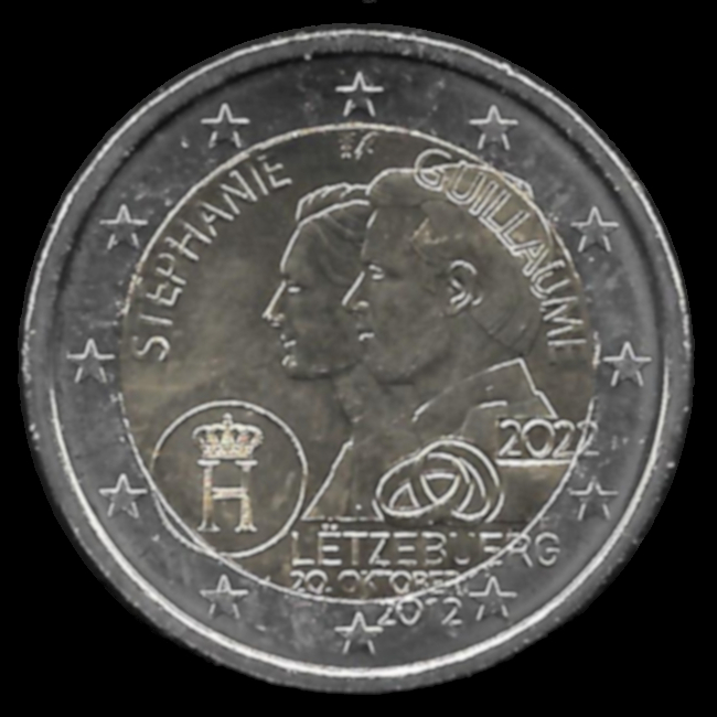 2 Euro Gedenkmünze von Luxemburg 2022