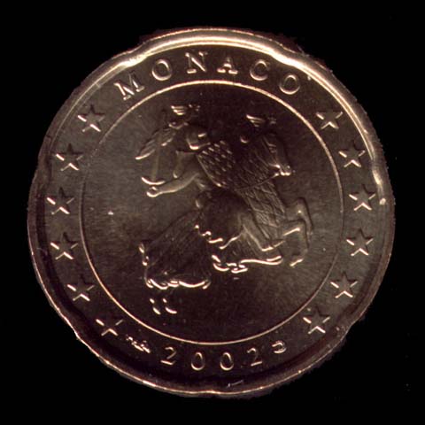 20 céntimos euro Mónaco