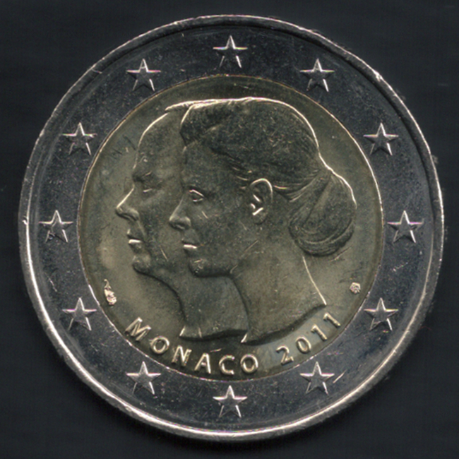 2 euro conmemorativos Mónaco 2011