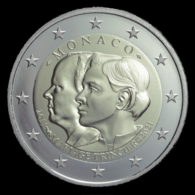 2 euro conmemorativos Mónaco 2021
