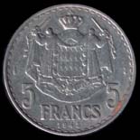 5 franchi 1945